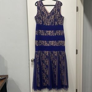 Royal blue lace dress